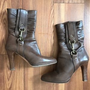 Genuine leather Coach boots